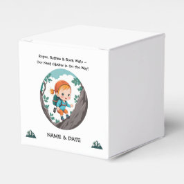 Rock Climber Adventure Theme Girl Baby Geschenkschachtel