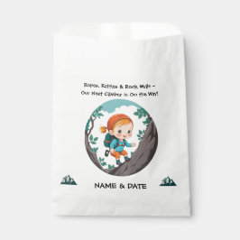 Rock Climber Adventure Theme Girl Baby Napkin Geschenktütchen