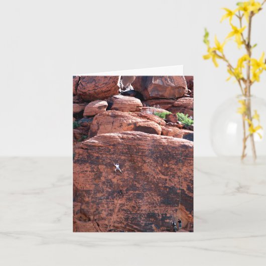 Rock Climber Birthday Karte (Gelbe Blume)