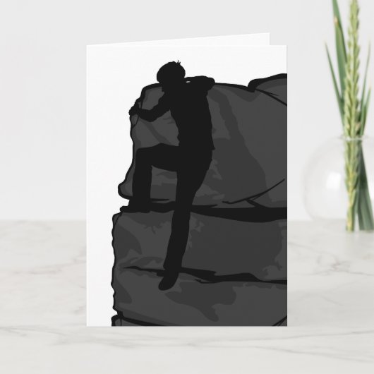 Rock Climber Bouldering Card Karte (Vorderseite)
