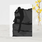 Rock Climber Bouldering Card Karte (Gelbe Blume)