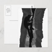 Rock Climber Bouldering Postcard Postkarte (Vorne/Hinten)