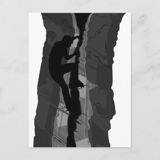Rock Climber Bouldering Postcard Postkarte (Vorderseite)