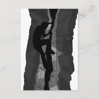 Rock Climber Bouldering RSVP Card Karte