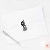 Rock Climber Bouldering Square Sticker (Umschlag)