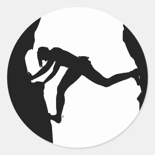Rock Climber Bouldering Sticker (Vorderseite)