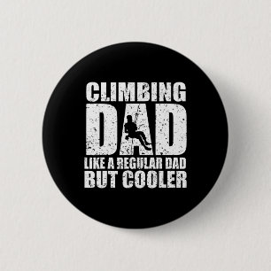Rock Climber Bouldering Vintag Retro Rock Climbin Button