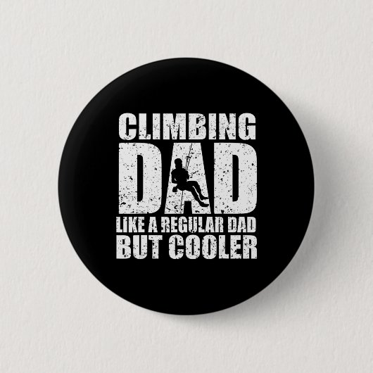 Rock Climber Bouldering Vintag Retro Rock Climbin Button (Vorderseite)