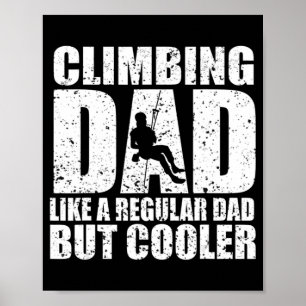 Rock Climber Bouldering Vintag Retro Rock Climbin Poster
