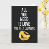 Rock Climber Cards Klettersport Boulding Cool Karte (Gelbe Blume)