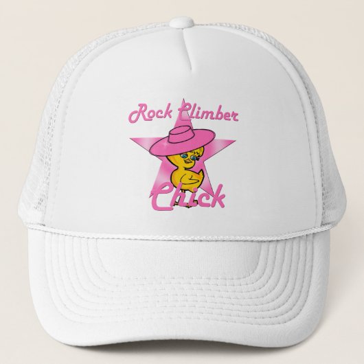Rock Climber Chick #8 Truckerkappe (Vorderseite)