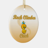 Rock Climber Chick Keramik Ornament (Rechts)