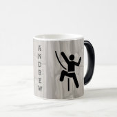Rock Climber Design-Tasse Verwandlungstasse (VorderseiteRechts)