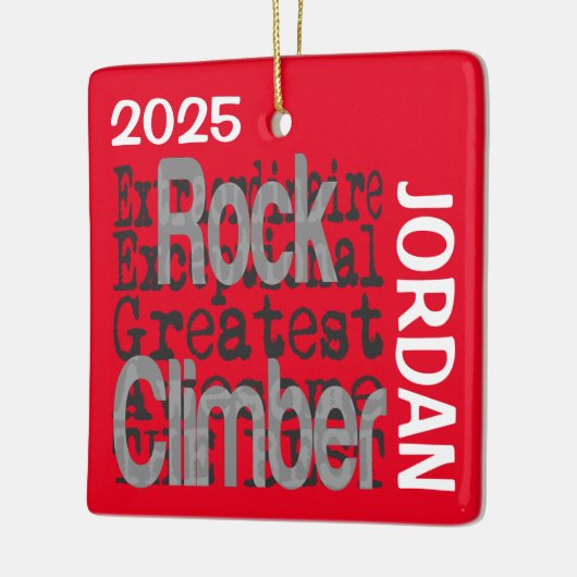 Rock Climber Extraordinaire CUSTOM Keramikornament (Links)