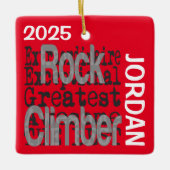 Rock Climber Extraordinaire CUSTOM Keramikornament (Vorderseite)