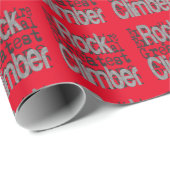 Rock Climber Extraordinaire Geschenkpapier (Rolleneckpunkt)