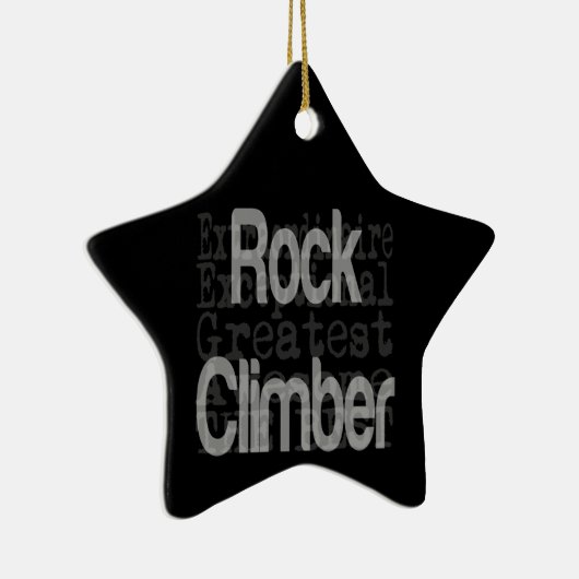Rock Climber Extraordinaire Keramik Ornament (Rechts)