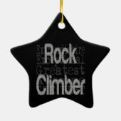 Rock Climber Extraordinaire Keramik Ornament (Hinten)