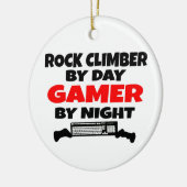 Rock Climber Gamer Keramikornament (Links)