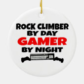 Rock Climber Gamer Keramikornament (Hinten)