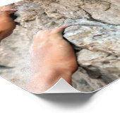 Rock Climber Hands schließen Fotodruck (Ecke)