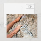 Rock Climber Hands schließen Postkarte (Vorne/Hinten)