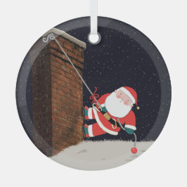 Rock Climber Holiday Geschenk Ornament Aus Glas