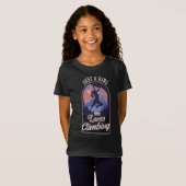 Rock Climber Just a Girl Liebe Klettern T-Shirt (Vorne ganz)