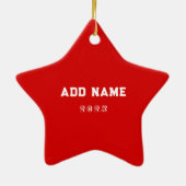 Rock Climber Keramik Ornament (Hinten)