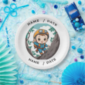 Rock Climber Outdoor Adventure Baby Boy Pappteller (Party)