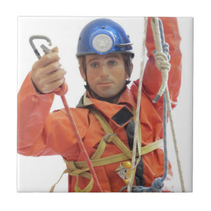 Rock Climber Tile Fliese