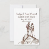 Rock Climber Wedding Save the Date (Vorderseite)