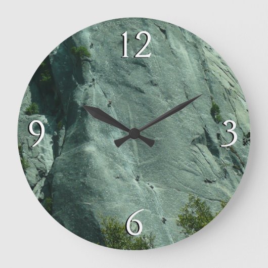Rock Climbers auf El Capitan Große Wanduhr (Vorderseite)