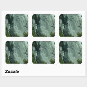 Rock Climbers auf El Capitan Quadratischer Aufkleber (Blatt)