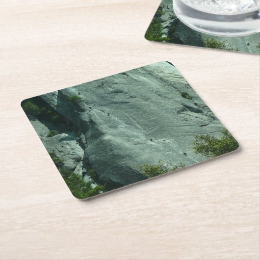 Rock Climbers auf El Capitan Rechteckiger Pappuntersetzer (angewinkelt)