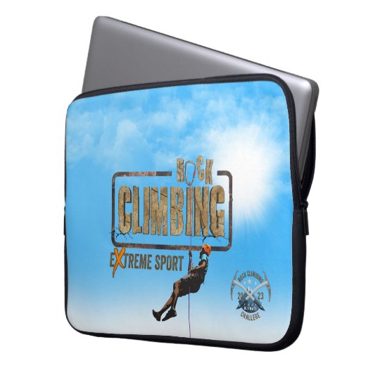Rock Climbing | 15" Laptop-Hülle Laptopschutzhülle (Vorderseite Links)