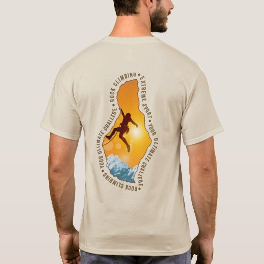 Rock Climbing | Aldult T-Shirt (Rückseite)