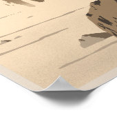 Rock Climbing auf Titan, ein Mond des Saturn Poster (Ecke)