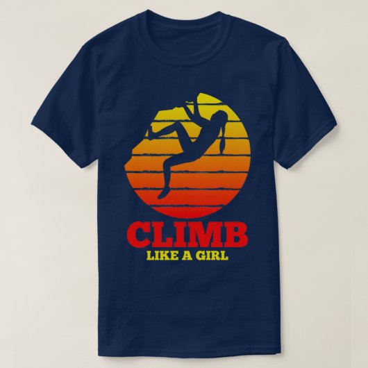 Rock Climbing Bouldering Climber Vintag T-Shirt (Design vorne)