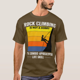 Rock Climbing Bouldering Climber Vintage Retro T-Shirt