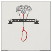 Rock Climbing Cam und Banner. Stoff (Nahaufnahme)