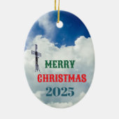 Rock Climbing , Carabiner, Rope, Summit Cross Keramik Ornament (Hinten)