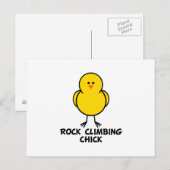 Rock Climbing Chick Postkarte (Vorne/Hinten)