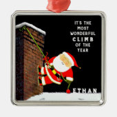 Rock Climbing Christmas Collectin Ornament Aus Metall (Vorne)