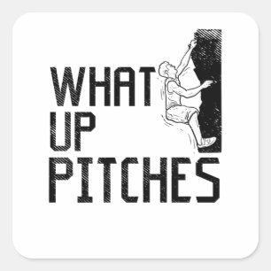 Rock Climbing Climber Geschenk Quadratischer Aufkleber