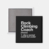 Rock Climbing Coach Lustige Definition Trainer Tee Magnet (Vorderseite/Rückseite)