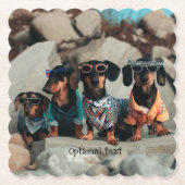 Rock Climbing Dackeln trinken Küste Untersetzer (Vorderseite)