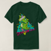 Rock Climbing Dinosaur Boulder Problem T-Shirt (Design vorne)