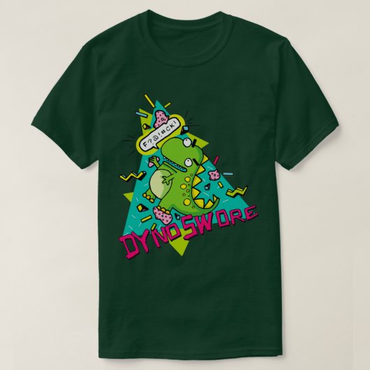 Rock Climbing Dinosaur Boulder Problem T-Shirt (Design vorne)