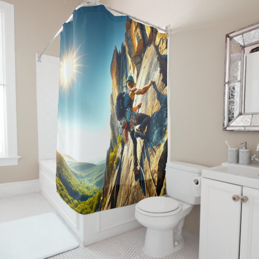 Rock Climbing Duschvorhang (Beispiel)